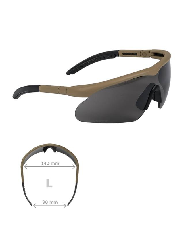 Uudet Swiss Eye® Raptor -suojalasit, Coyote / (l) – Mil-Tec (1)