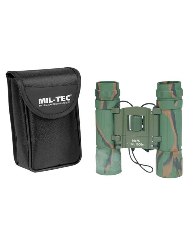 Taittuvat kiikarit 10 × 25 naamiointikuviolla – Mil-Tec