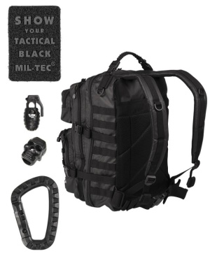 US Tactical -reppu, suuri, musta – Mil-Tec (2)