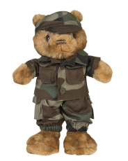 Teddyhaalari Klein Woodland -naamiointikuviolla