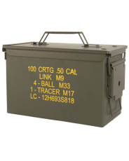 US Ammo Box Steel M2A1 Cal.50 Oliivinvihreä