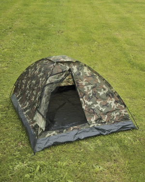 Kolmen hengen teltta 'igloo Standard' Woodland – Mil-Tec (2)