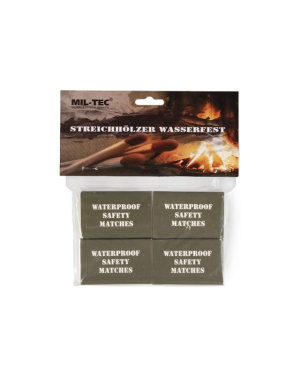 Vedenpitävät tulitikut, 4 kpl/blisteri – Mil-Tec (2)