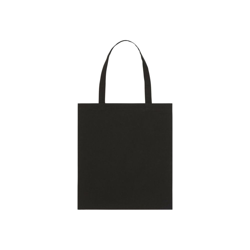 Stanley/Stella Light Tote Bag -kassi luomupuuvillasta, 160 g/m² – musta (1)