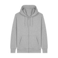 Stanley/Stella Connector 2.0 vetoketjullinen unisex-huppari, 300 g/m², harmaa meleerattu
