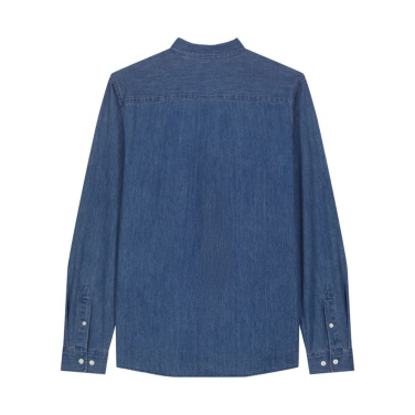 Stanley/Stella Stanley Denim Shirt miesten kauluspaita, 235 g/m² – keskisininen farkku, S (2)