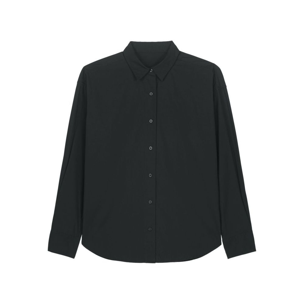 Stanley/Stella Stanley Styler Shirt miesten kauluspaita, 130 g/m² – musta, S (1)