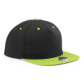 Beechfield B610C lippalakki, musta / limenvihreä (Lime Green)