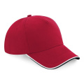 Beechfield B25C lippalakki, punainen (Classic Red) / musta / valkoinen
