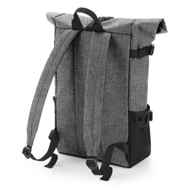 BagBase BG858 reppu - harmaa meleeraus (Grey Marl) / musta (3)