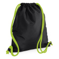 BagBase BG110 jumppakassi, musta / limenvihreä (Lime Green)