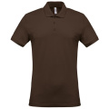Kariban K254 miesten pikeepaita, 180 g/m², tummanruskea (Chocolate)