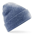Beechfield B45 neulepipo, tummansininen meleeraus (Heather Navy)