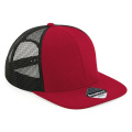 Beechfield B664 verkkolippalakki, punainen (Classic Red) / musta