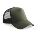 Beechfield B640 verkkolippalakki, oliivinvihreä (Olive Green) / musta