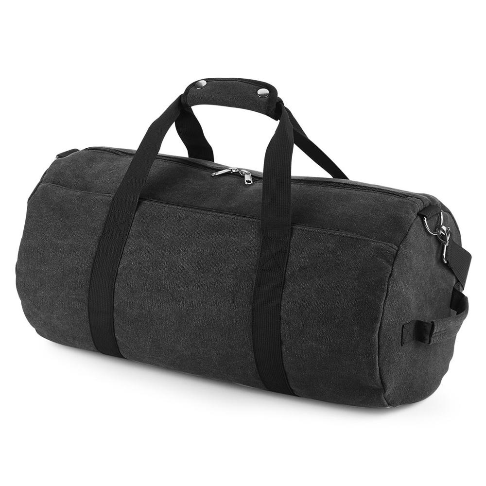 BagBase BG655 urheilukassi - musta (Vintage Black) (1)