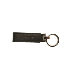 Clé USB porte-clés en cuir et métal avec logo Toyota comme cadeau d’affaires