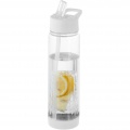 Gourde de sport Tutti-frutti 740 ml en Tritan™ avec infuseur, transparent / blanc