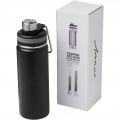 Gessi – bouteille de sport 590 ml à isolation sous vide avec cuivre, noir uni