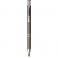 Stylo à bille au toucher doux Moneta, gris foncé