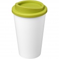 Gobelet recyclé 350 ml Americano® Eco, blanc / vert citron