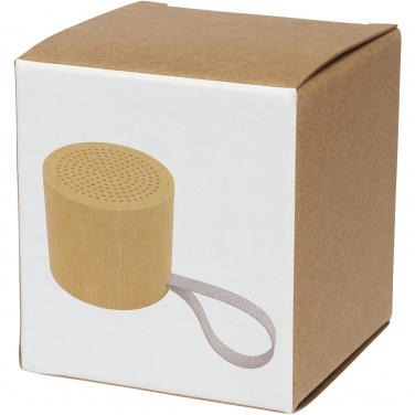 Enceinte Bluetooth® en bambou Lako — vue de détail 5, naturel