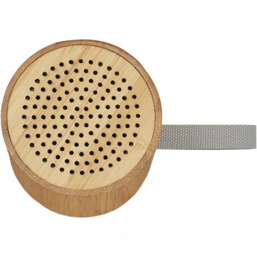 Enceinte Bluetooth® en bambou Lako — vue de détail 8, naturel