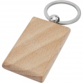Porte-clés rectangulaire en hêtre Gian, naturel