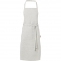 Tablier en coton recyclé 200 g/m² Pheebs, gris chiné