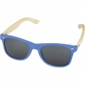 Lunettes de soleil en bambou Sun Ray, bleu Process