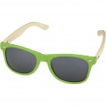 Lunettes de soleil en bambou Sun Ray, vert citron