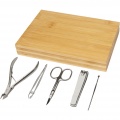 Ensemble de manucure 5 pièces en bambou Ladia, naturel
