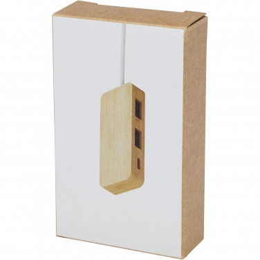 Hub USB en bambou Tapas — vue de détail 4, naturel