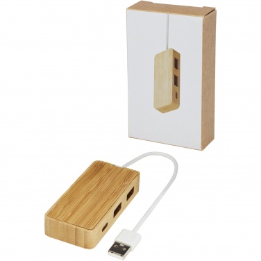 Hub USB en bambou Tapas — vue de détail 7, naturel