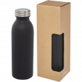 Bouteille 500 ml à isolation sous vide avec couche de cuivre Riti , noir uni