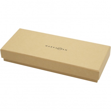 Coffret de stylo à bille et roller en bambou Apolys  — vue de détail 4, naturel