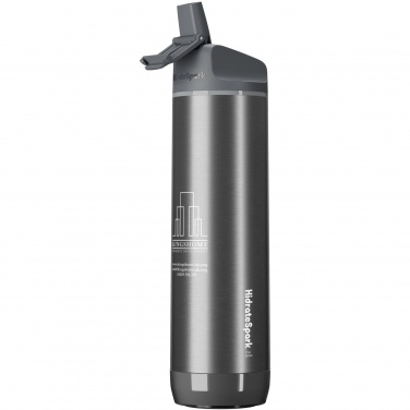 Bouteille à eau intelligente en acier inoxydable 620 ml à isolation sous vide HidrateSpark® PRO avec logo — vue de détail 2