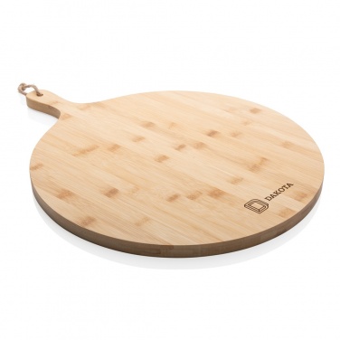 Planche de service ronde Ukiyo en bambou, avec logo