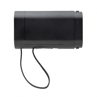 Batterie externe CycleCell de 10 000 mAh avec batterie amovible — vue de détail, noir (3)