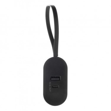 Batterie externe CycleCell de 10 000 mAh avec batterie amovible — vue de détail, noir (4)