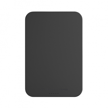 Batterie externe Urban Vitamin Compton 10 000 mAh en plastique et aluminium recyclés certifiés RCS — vue de détail, noir (3)