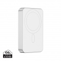 Batterie externe Urban Vitamin Compton 10 000 mAh en plastique et aluminium recyclés certifiés RCS, argenté