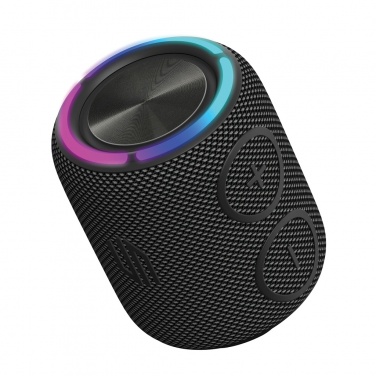 Enceinte Urban Vitamin Palmdale de 16 W IPX7 en plastique recyclé RCS — vue de détail, noir (2)