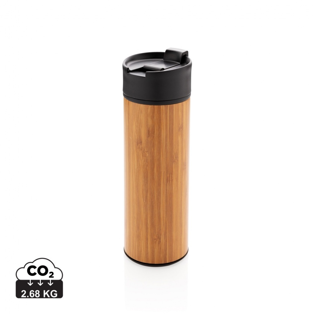 Mug à café Bogota en bambou, isolation sous vide — image du produit