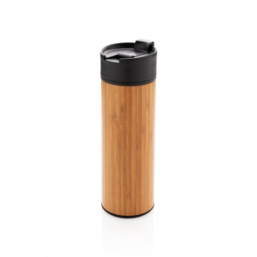 Mug à café Bogota en bambou, isolation sous vide — vue de détail (1)