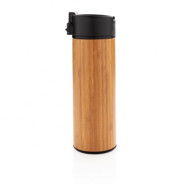 Mug à café Bogota en bambou, isolation sous vide — vue de détail (4)