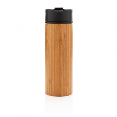 Mug à café Bogota en bambou, isolation sous vide — vue de détail (5)