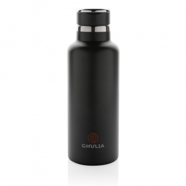 Gourde isotherme sous vide Hydro en acier inoxydable recyclé RCS avec bec verseur, avec logo