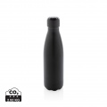 Gourde isotherme sous vide unie en acier inoxydable 500 ml, noir