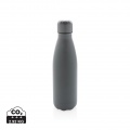 Gourde isotherme sous vide unie en acier inoxydable 500 ml, gris